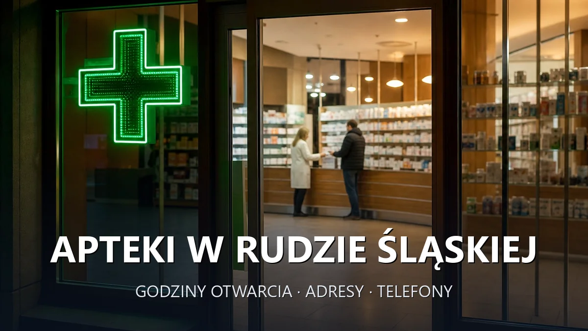 Apteki w Rudzie Śląskiej - godziny otwarcia i dyżury