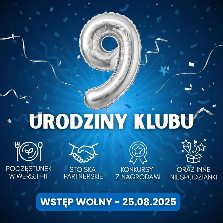 Obrazek przedstawia grafikę promocyjną wydarzenia Impreza urodzinowa klubu Xtreme Fitness w Rudzie Śląskiej