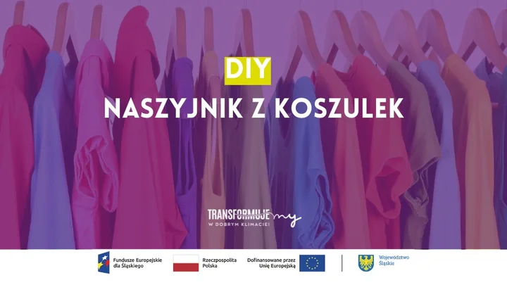 Grafika promocyjna wydarzenia EkoBiżuteria z Koszulek — tworzymy naszyjniki i korale