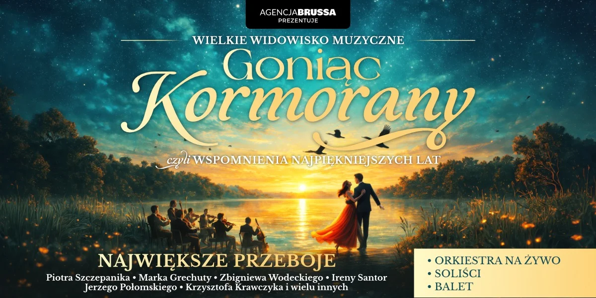 Grafika promocyjna wydarzenia Goniąc Kormorany w Rudzie Śląskiej