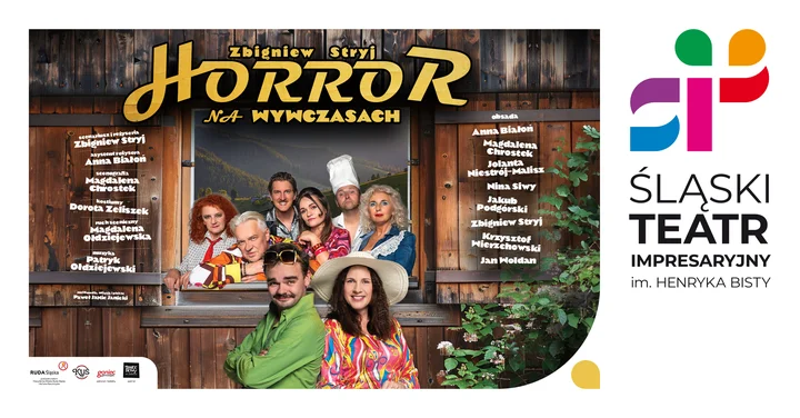 Grafika promocyjna wydarzenia HORROR NA WYWCZASACH — komediowy spektakl po śląsku