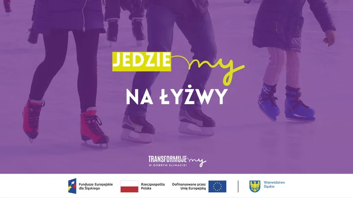 Grafika promocyjna wydarzenia JedzieMY na łyżwy! – rodzinny wyjazd na Burloch Arena, 26 lutego