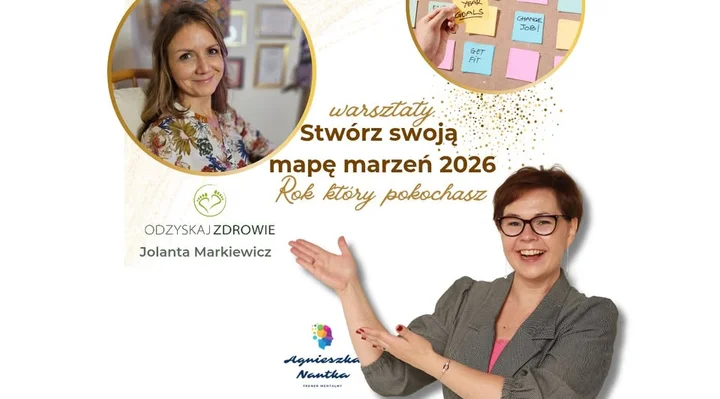 Grafika promocyjna wydarzenia Stwórz swoją Mapę Marzeń 2026 — rok, który pokochasz