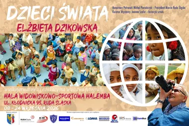 Grafika promocyjna wydarzenia „Dzieci Świata” Elżbiety Dzikowskiej