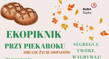 Grafika promocyjna wydarzenia Ekopiknik przy Piekaroku – Drugie życie odpadów