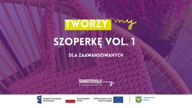 Grafika promocyjna wydarzenia Sznurkowe Cuda wracają do Halemby. Warsztaty szydełkowania szoperki ze sznurka