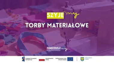 Grafika promocyjna wydarzenia Warsztaty rodzinne – szyjemy torby materiałowe (Stowarzyszenie św. Filpa Nereusza)