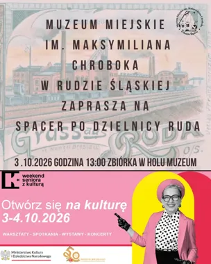 Grafika promocyjna wydarzenia Weekend seniora z kulturą
