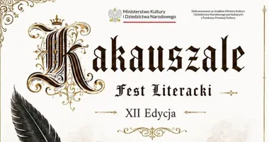 Grafika promocyjna wydarzenia XII Fest Literacki „Kakauszale”