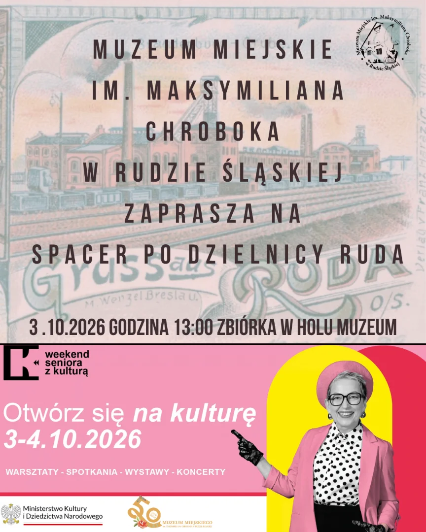Grafika promocyjna wydarzenia Weekend seniora z kulturą