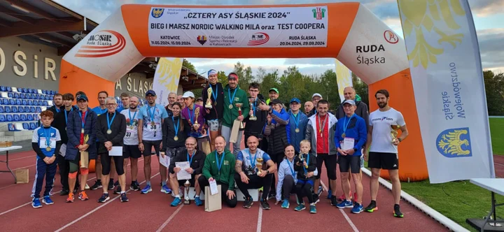 Grafika promocyjna wydarzenia XXXII Biegi Niepodległości — Ruda Śląska, 11 listopada 2025