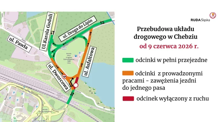 W Chebziu wraca dawny układ ruchu. Zmiana od wtorkowego południa