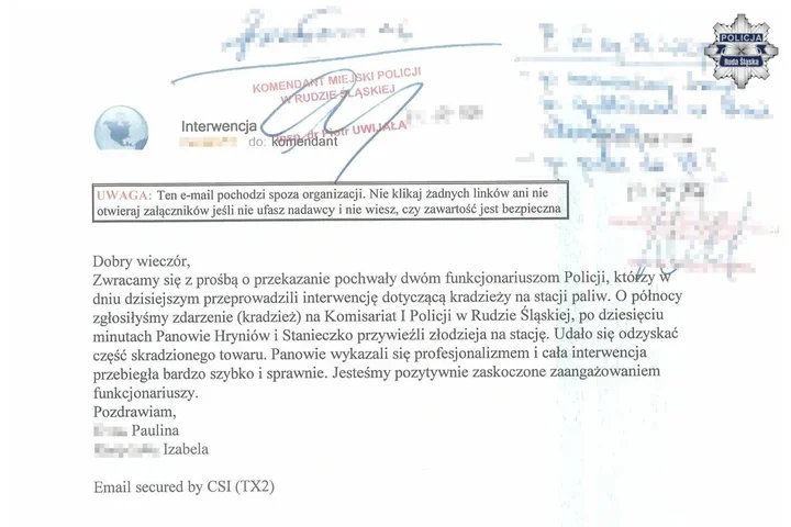 Błyskawiczna akcja na stacji paliw - policja zatrzymała sprawcę w kilkanaście minut