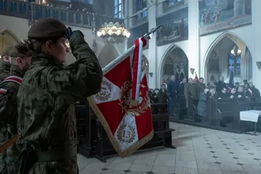 Groby Żołnierzy Wyklętych poświęcono w Katowicach - hołd z Rudy Śląskiej