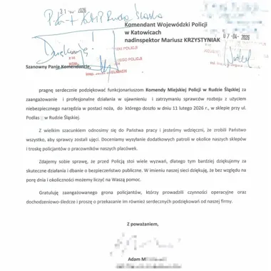 Nóż w sklepie i błyskawiczna odpowiedź - policja zebrała pochwały