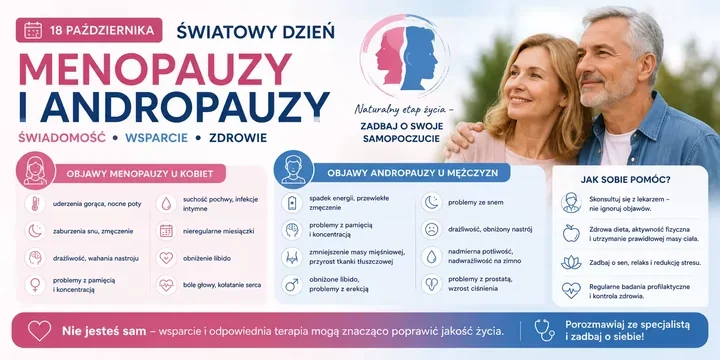 Menopauza i andropauza nie muszą odbierać komfortu życia